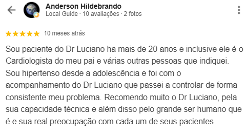 Avaliação de paciente