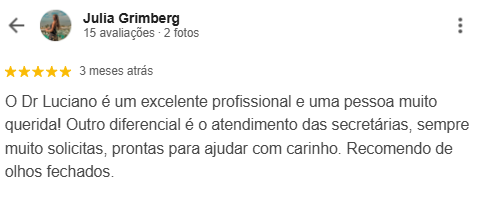 Avaliação de paciente